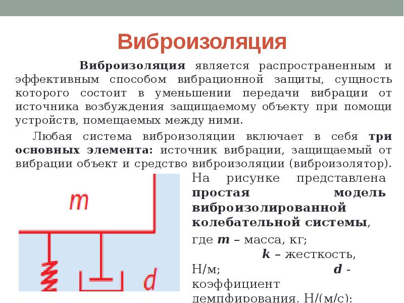 Презентация защита от вибрации