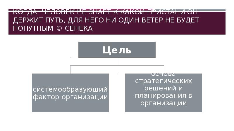 Когда человек не знает к какой пристани он держит путь, для него ни один ветер не будет попутным © Сенека