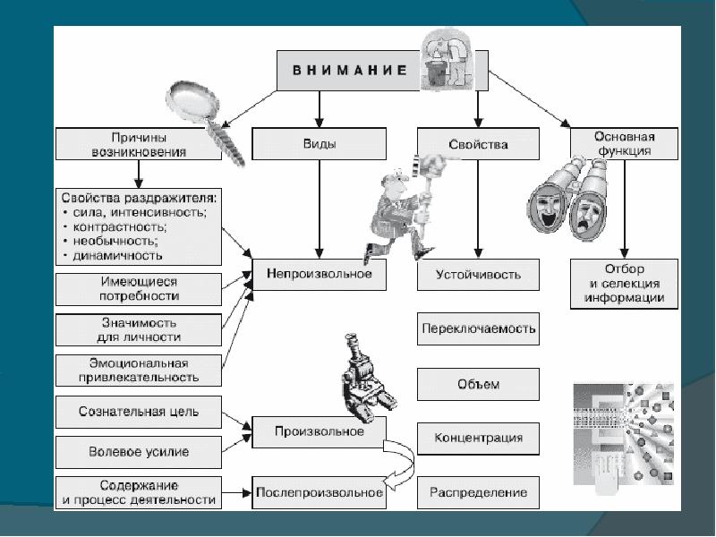 Схема по теме память психология