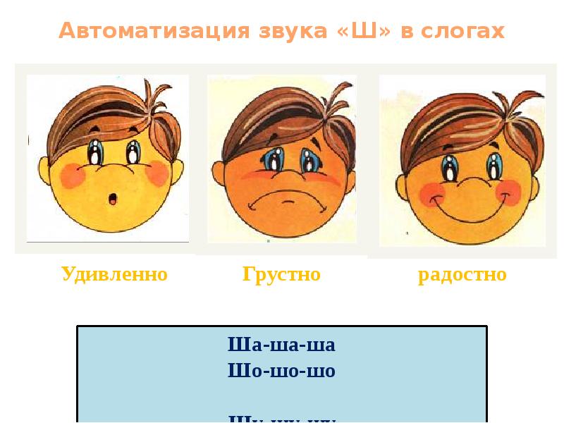 Автоматизация звука ш в слогах презентация