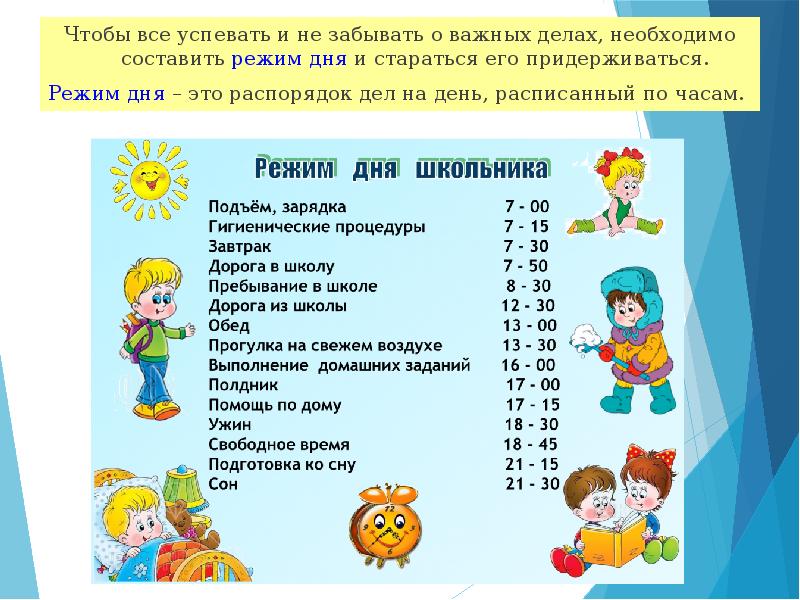 Картинки здоровый образ жизни режим дня