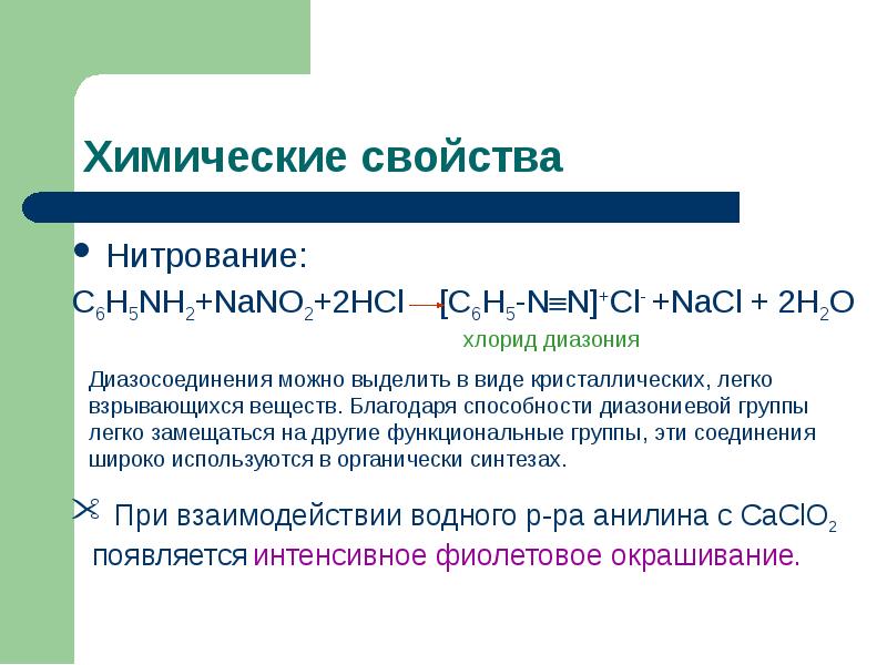 Анилин презентация 10 класс