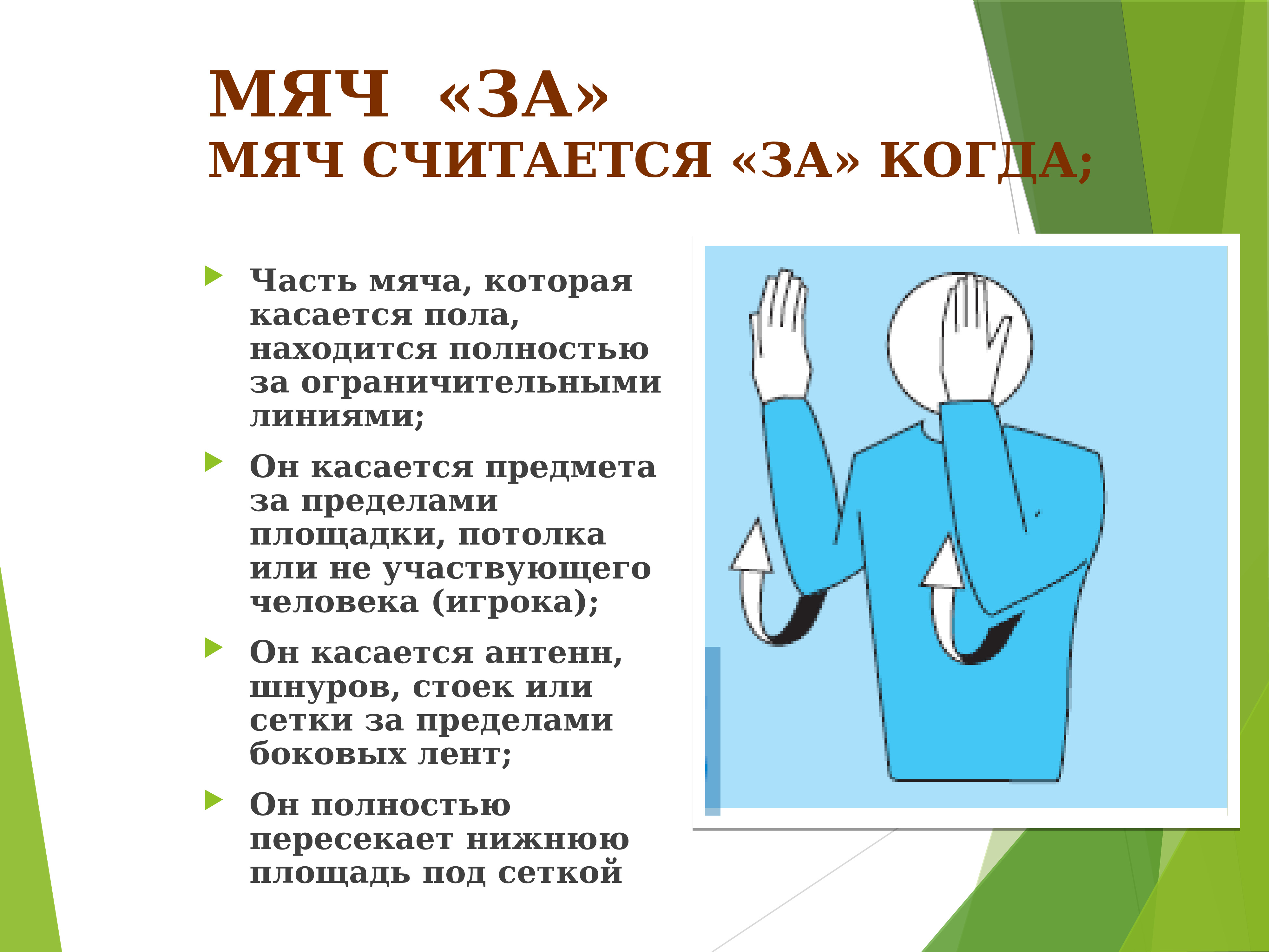 Коснуться мяча. Правила волейбола презентация. Правила игры в волейбол презентация. Аут в волейболе. 5 Правил игры в волейбол.