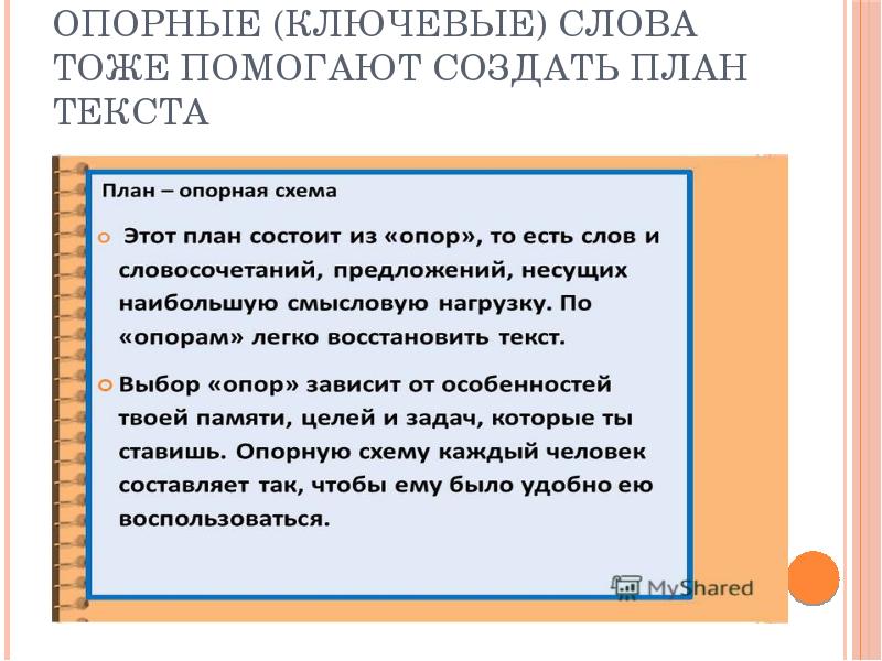 Составьте тезисный план раскрывающий содержание текста подведем итоги с 55