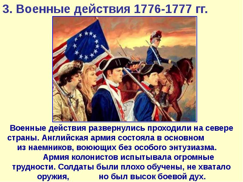 Презентация на тему война за независимость создание соединенных штатов америки 7 класс история