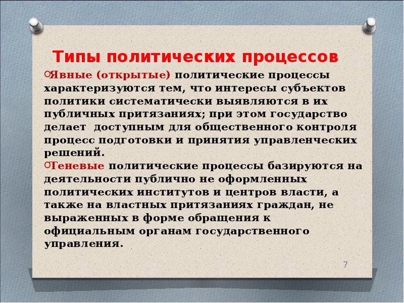 Политический процесс презентация егэ