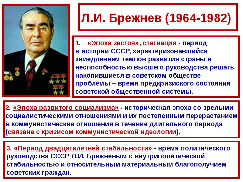 Ссср 1964 1985 презентация