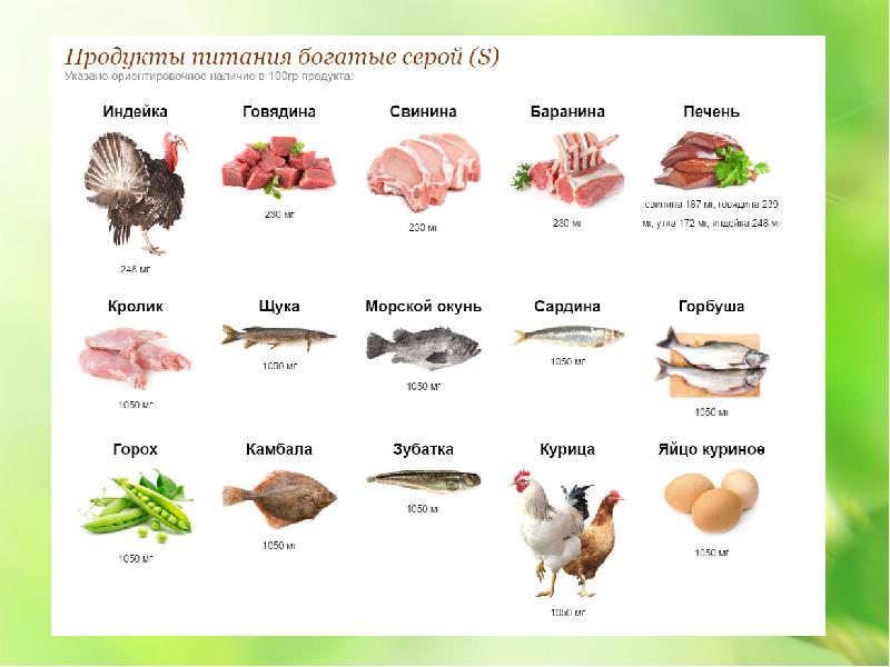 Продукты богатые серой. Сера в растительных продуктах питания таблица. Пищевые источники серы. Продукты с высоким содержанием серы таблица. В каких продуктах содержится сера.