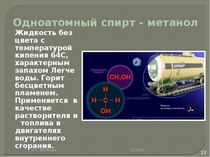 Производство метанола презентация 11 класс