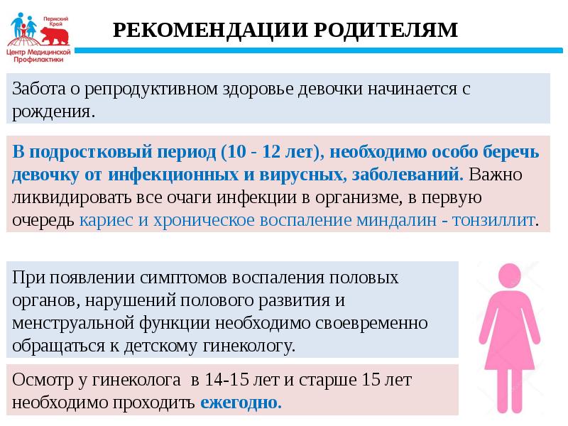 План мероприятий по профилактике нарушений репродуктивного здоровья