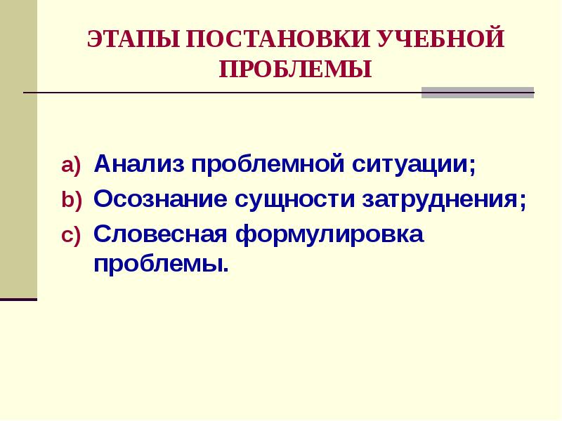 Анализ проблемной ситуации. Этапы постановки учебной проблемы. Этапы анализа проблемной ситуации. Проблемная ситуация, постановка проблемы.. Этапы анализа проблемы.