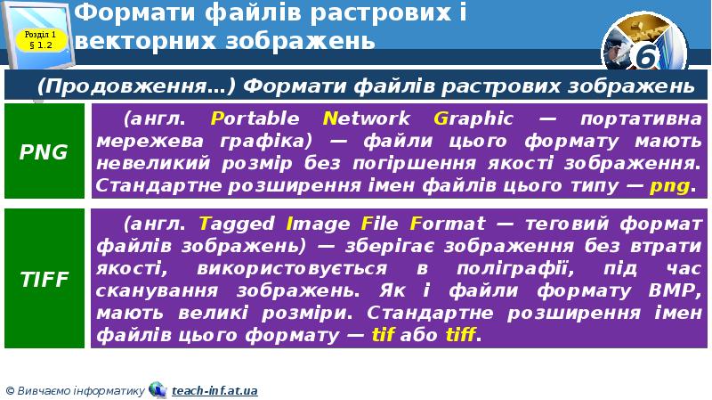 Формати файлів растрових і векторних зображень Формати файлів растрових і векторних зображень