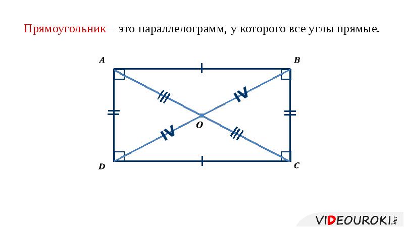 Свойства прямоугольника чертеж