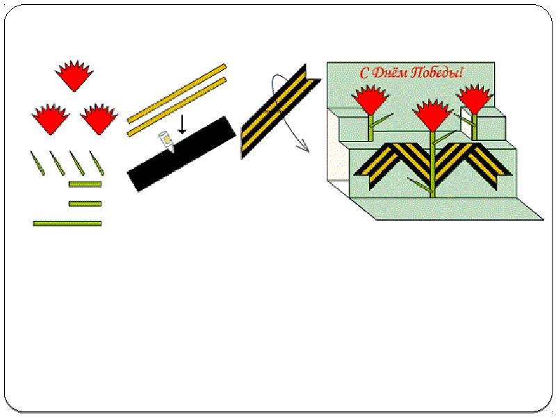 Открытка к 9 мая своими руками из бумаги с шаблонами 3 класс презентация