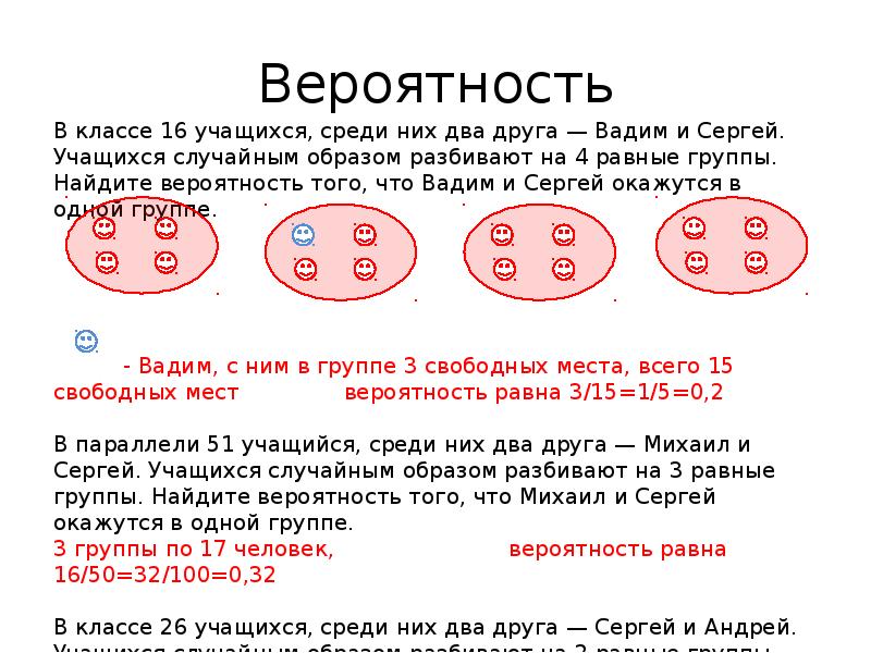 Вероятность Вероятность