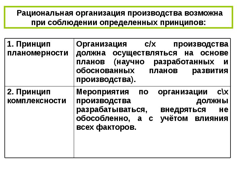 Формы организации производства презентация