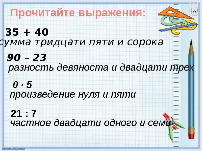 Найдите сумму сорока трех первых. Прочитайте выражения. Прочитать выражение. Как можно прочитать выражение -(-p). Прочитай выражения 3 класс.