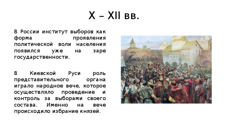 История выборов