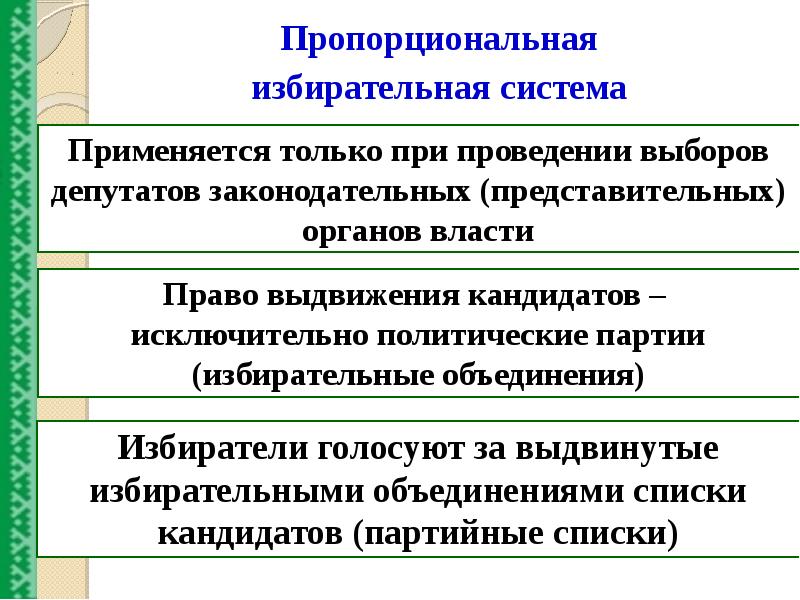 Избирательный процесс и избирательная система презентация