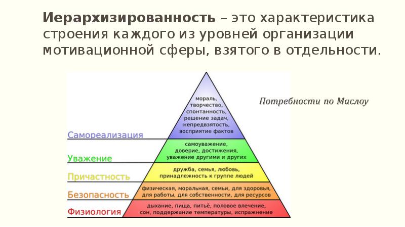 Сфера потребностей