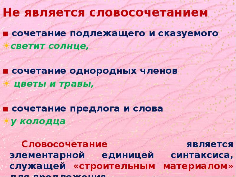 Картинки предложение и словосочетание