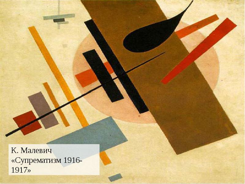 К. Малевич «Супрематизм 1916-1917»