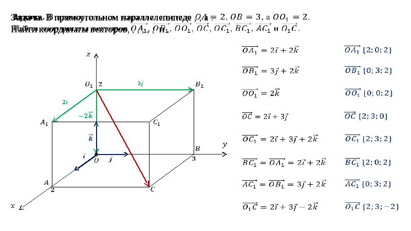 Дано вектор найдите координаты вектора. Прямоугольный параллелепипед найти координаты вектора. Координаты векторов в параллелепипеде. Найдите координаты векторов в прямоугольном параллелепипеде. Нахождение координат прямоугольного параллелепипеда.