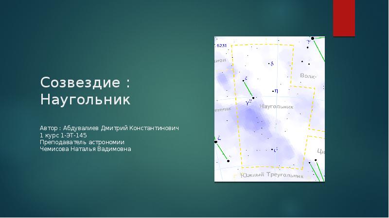 Созвездие доклад астрономия