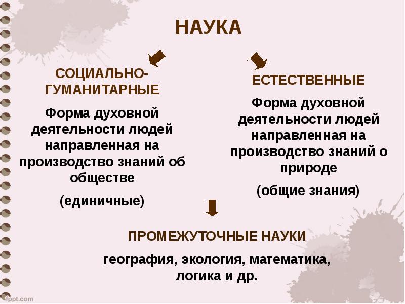 Социально гуманитарные науки. Формы духовной деятельности. Естественные и социально-Гуманитарные науки. Сравнение гуманитарных и естественных наук.