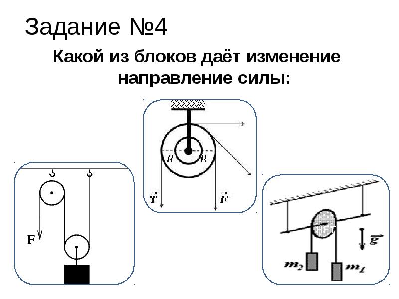 Подвижный блок дает выигрыш в работе