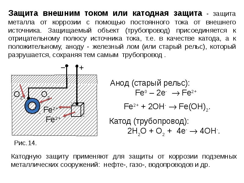 Катодная защита трубопроводов от коррозии презентация