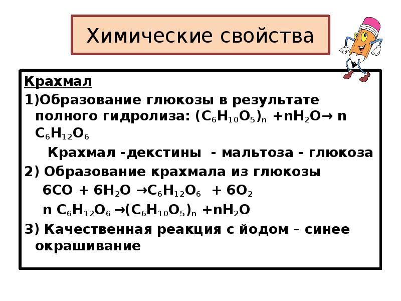 Химические свойства целлюлозы