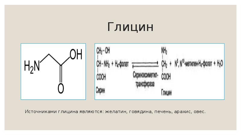 Глицин презентация по химии