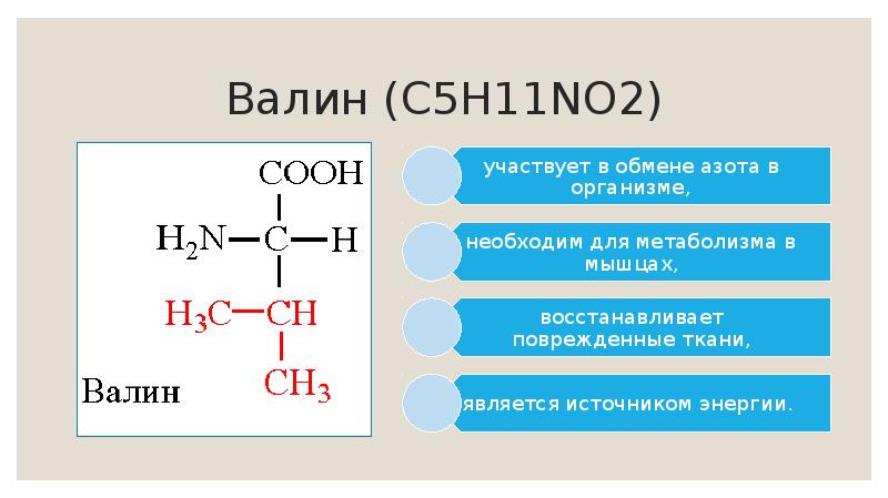 Валин (C5H11NO2) Валин (C5H11NO2)