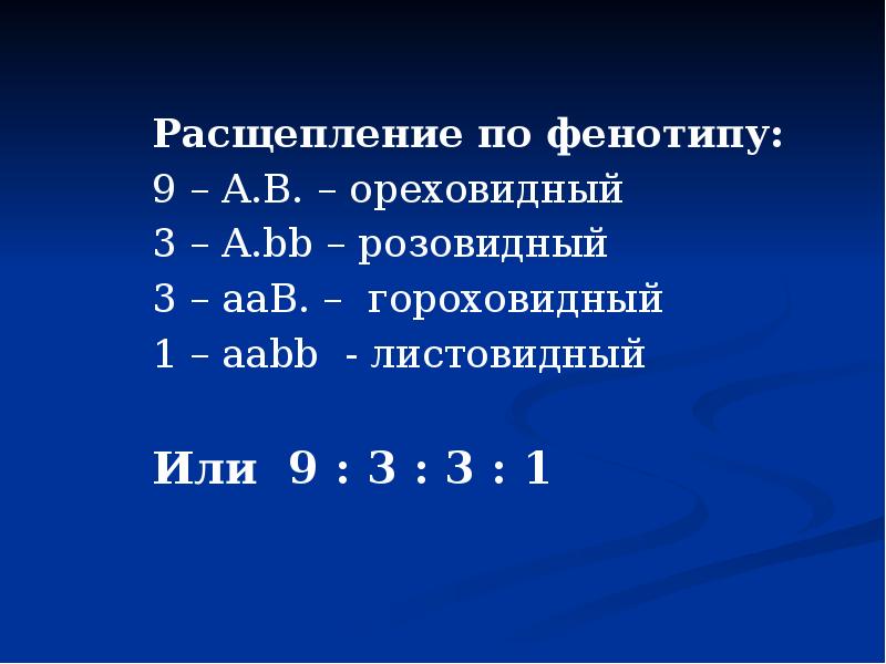 Расщепление по типу 1 1. Расщепление по фенотипу. Расшиплениеро фенотипу. Расщепление по фенотипу 9 3. 9 3 3 1 Расщепление по фенотипу.