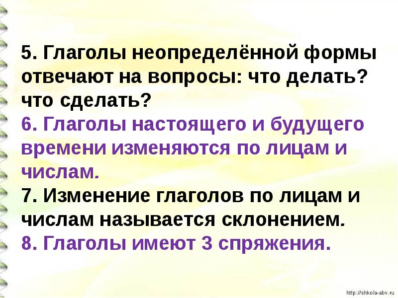 Правописание безударных окончаний глаголов 4 класс 21 век презентация