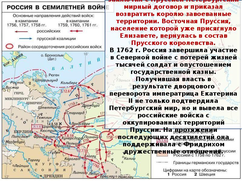 Внешняя политика россии в 1741 1762 гг презентация 8 класс