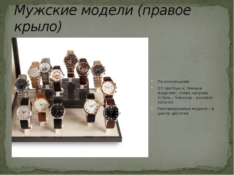 Мужские модели (правое крыло)
По коллекциям
От светлых к темным моделям: Мужские модели (правое крыло)
По коллекциям
От светлых к темным моделям: