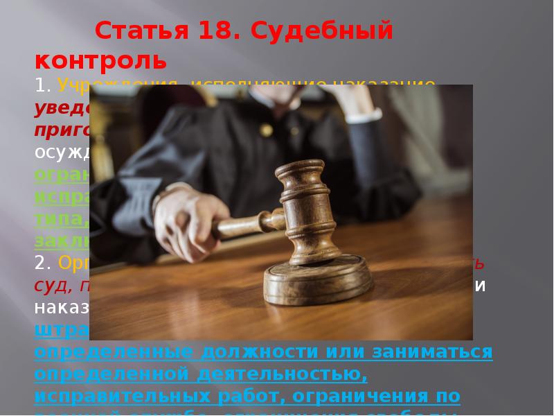 Публикации 18. Судебный контроль. Судебный контроль в Российской Федерации. Мониторинг судебного. Судебный контроль за учреждениями и органами исполняющими наказания.