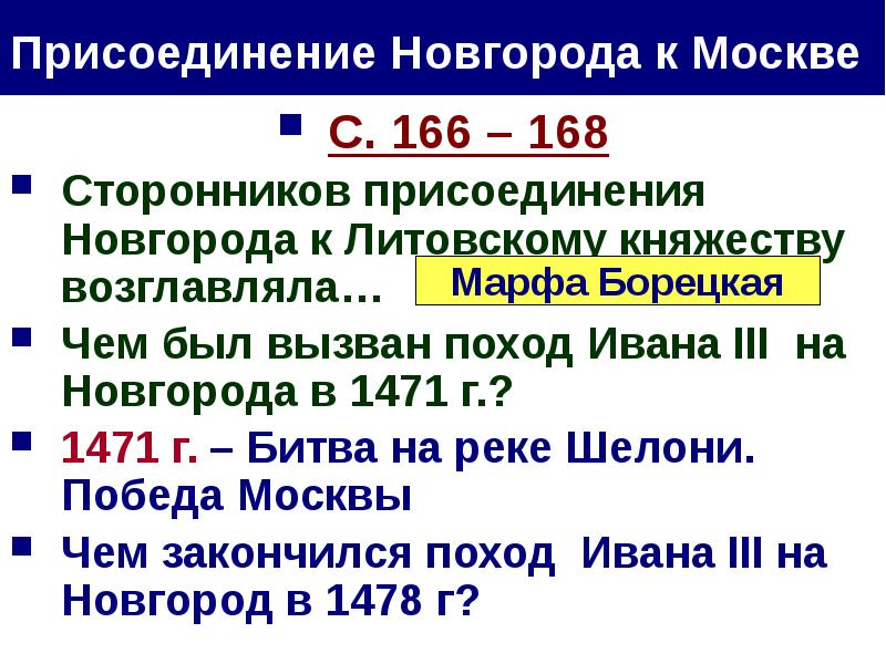 Картина присоединение новгорода к москве