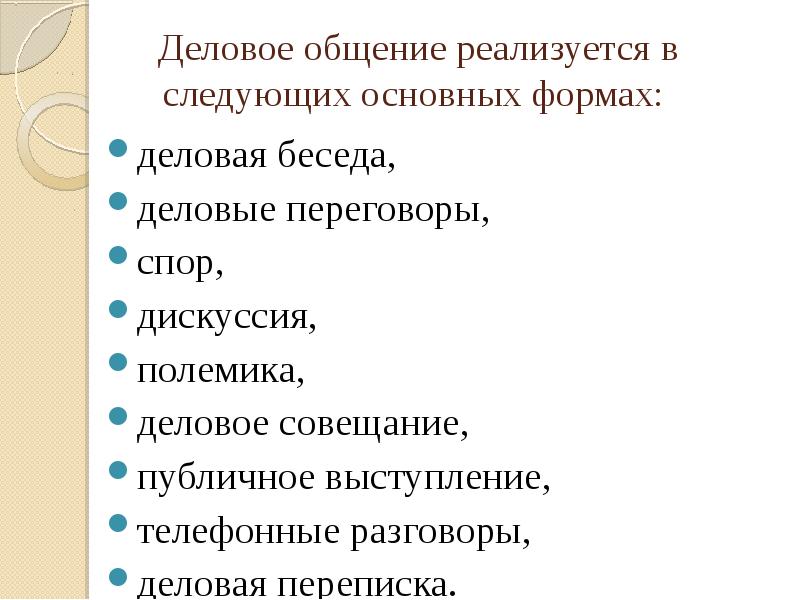 Реферат: Деловая переписка и организация деловых совещаний