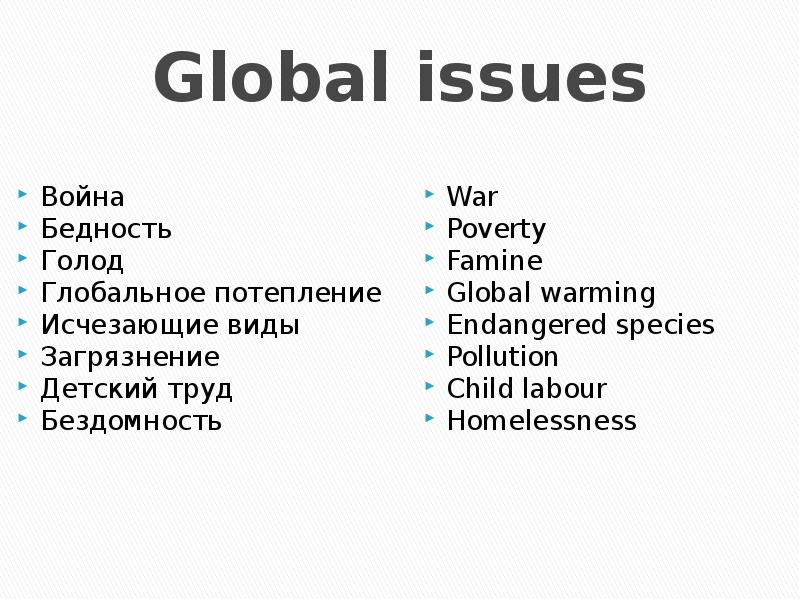 Speaking issues. Global Issues. Глобальные проблемы на английском. Презентация на тему Global problems.
