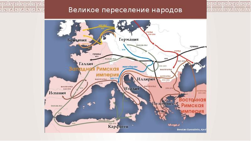 Презентация 6 класс великое переселение народов