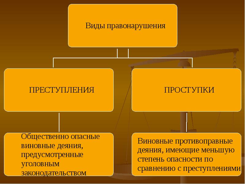 План правоотношения и правонарушения