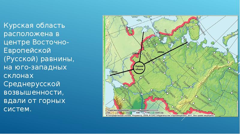 Географическое положение курской области презентация