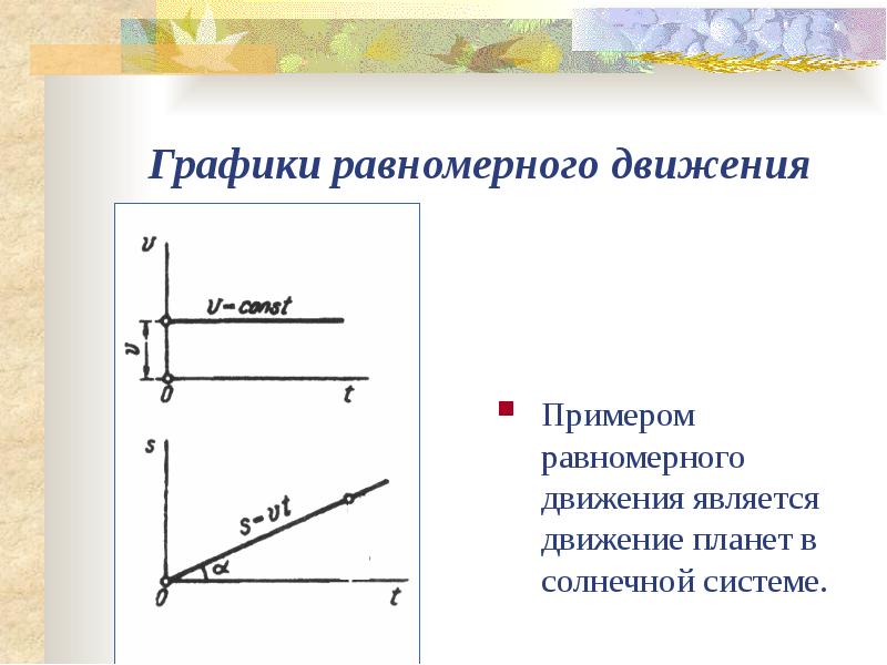 Примерами движений является