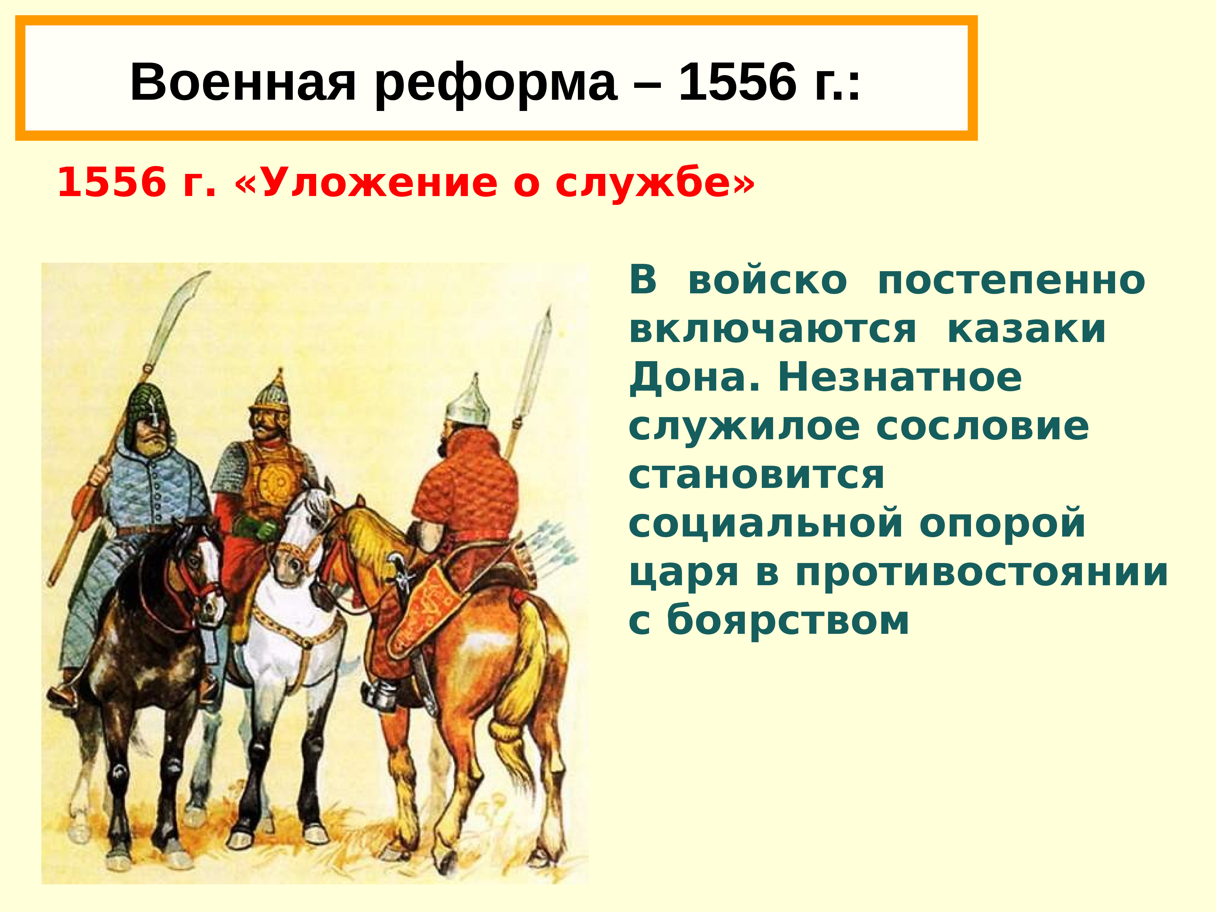 Реформа избранной рады уложение о службе. Реформа избранной рады уложение о службе