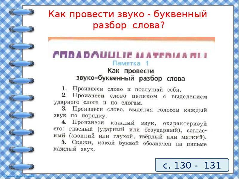 Разбор слова день по звукам и буквам схема