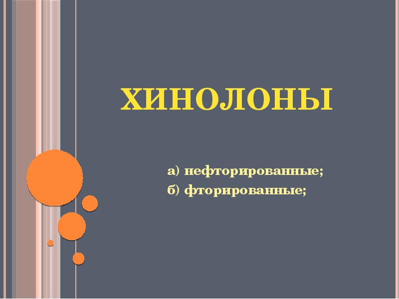 Хинолоны. Нефторированные хинолоны. Фторированные хинолоны.