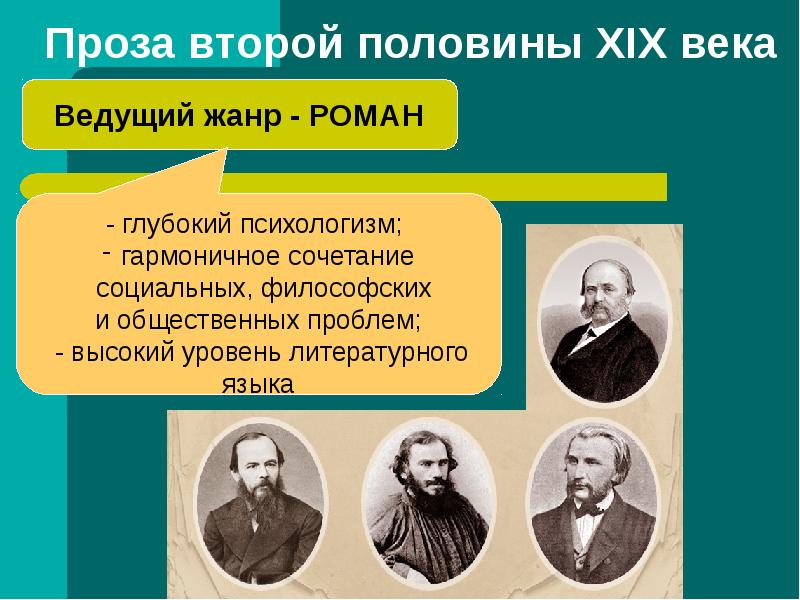 Литературный процесс второй половины 19 века презентация